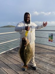 Sheridan Observation Pier_35 inch halibut_ Reuben Adams.jpg