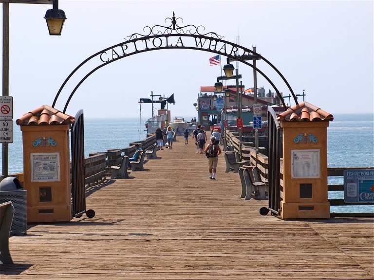 Capitola Wharf Pier Fishing in California