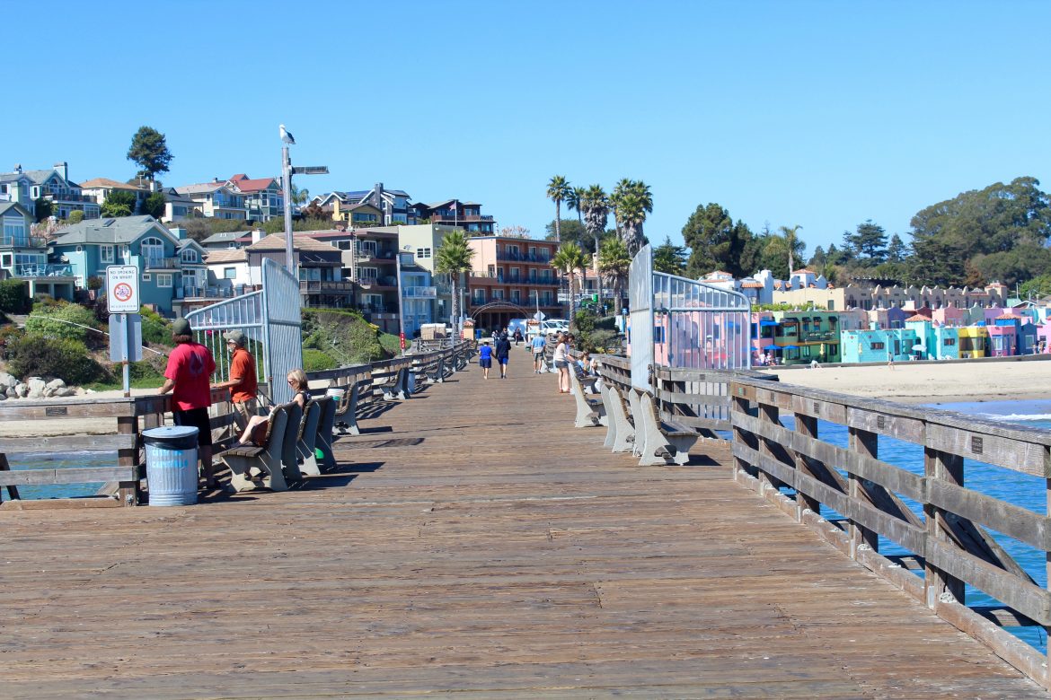 Capitola Wharf Pier Fishing in California